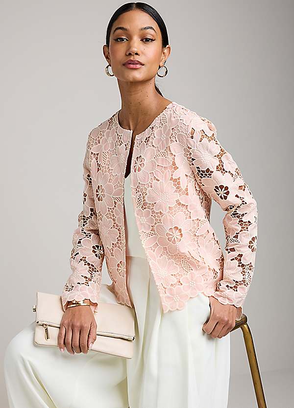 Blush Lace Jacket by Kaleidoscope | Look Again
