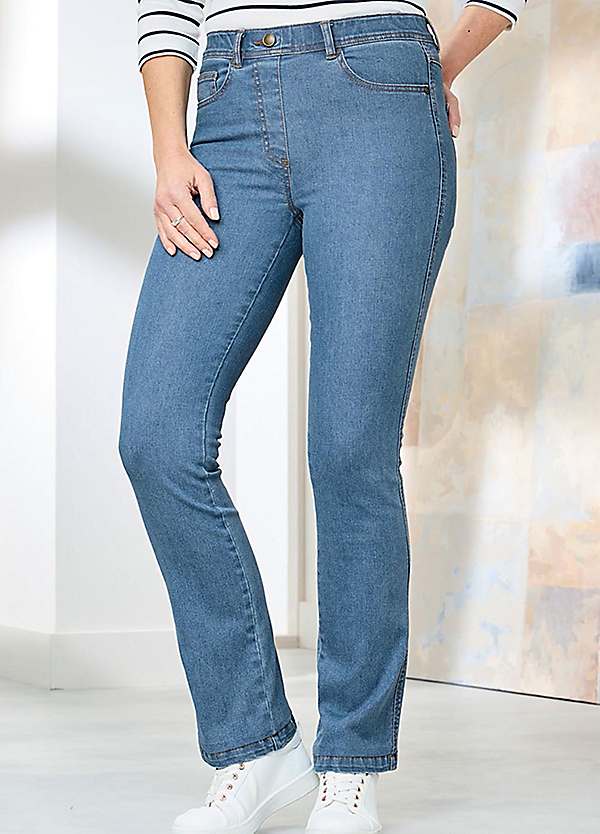 Bootcut Stretch Pull-On Jeggings by Cotton Traders Look Again