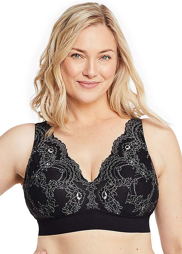 Bramour Lexington Lace Plunge Bralette by Glamorise