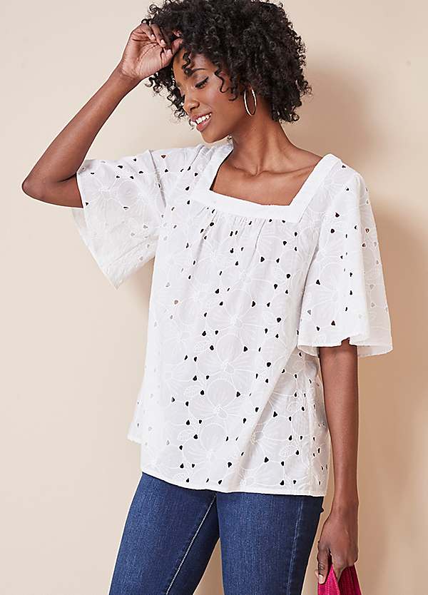 Broderie best sale smock top