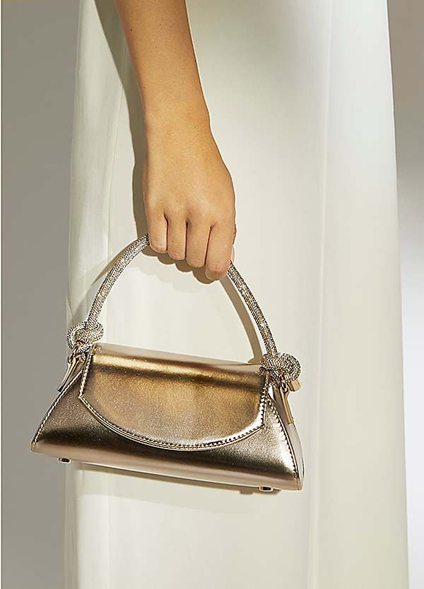 Gold diamante bag online