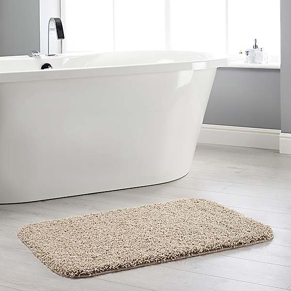 Get Naked' Cotton Bath Mat Rug, Bathroom Shower, 50cm x 70cm -Off