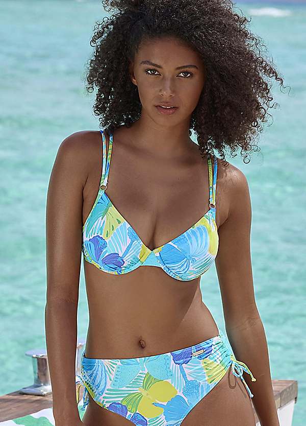 Butterfly Print Underwired Bikini Top by Sunseeker