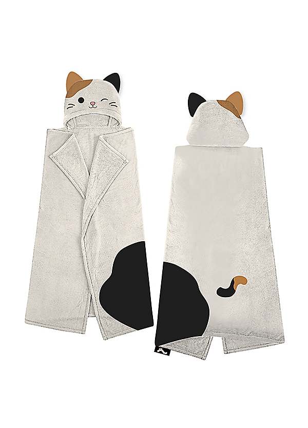 Cam the Cat Wearable Hooded Fleece Blanket by Squishmallows Look