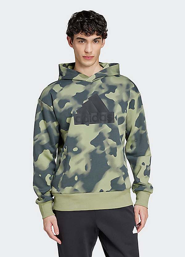 Camouflage Print Hoodie by adidas Performance