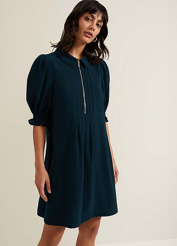 Candice Zip Swing Dress by Phase Eight | Look Again Candice Zip Swing Dress by Phase Eight | Look Again