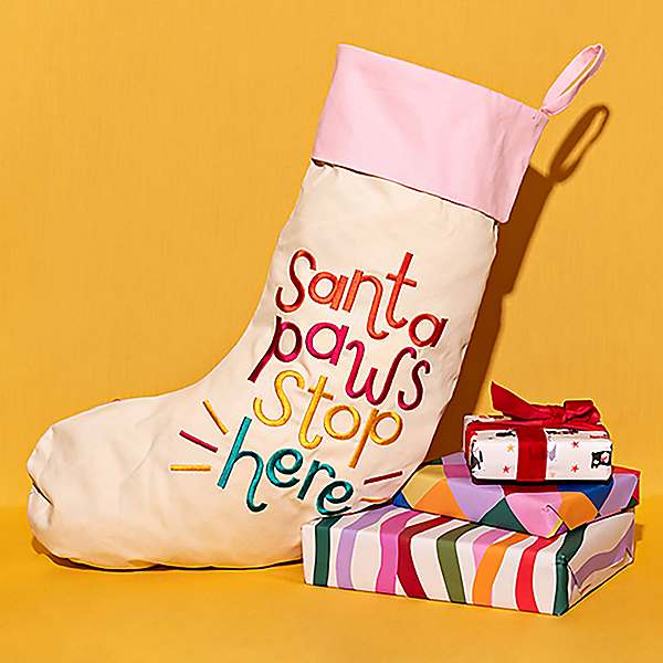 santa paws christmas stocking