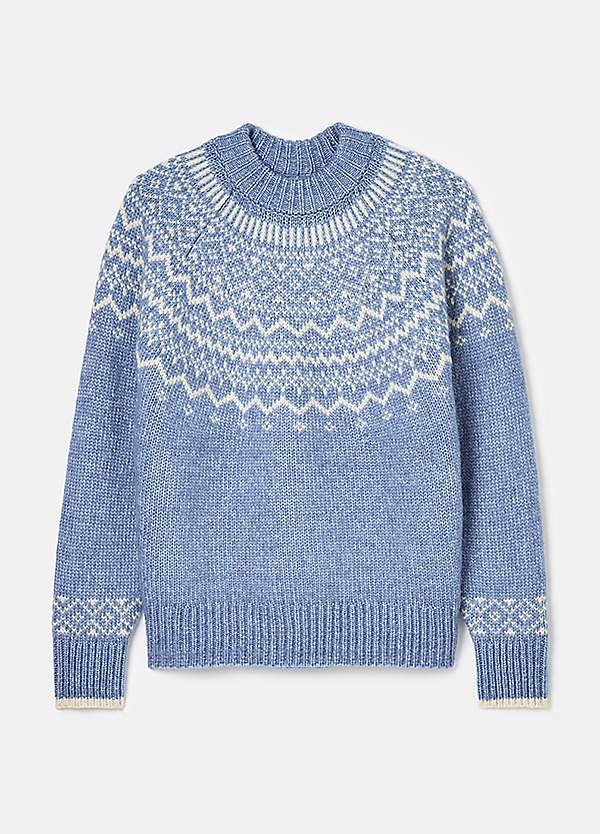 Charlotte Crew Neck Fair Isle Jumper by Joules Look Again