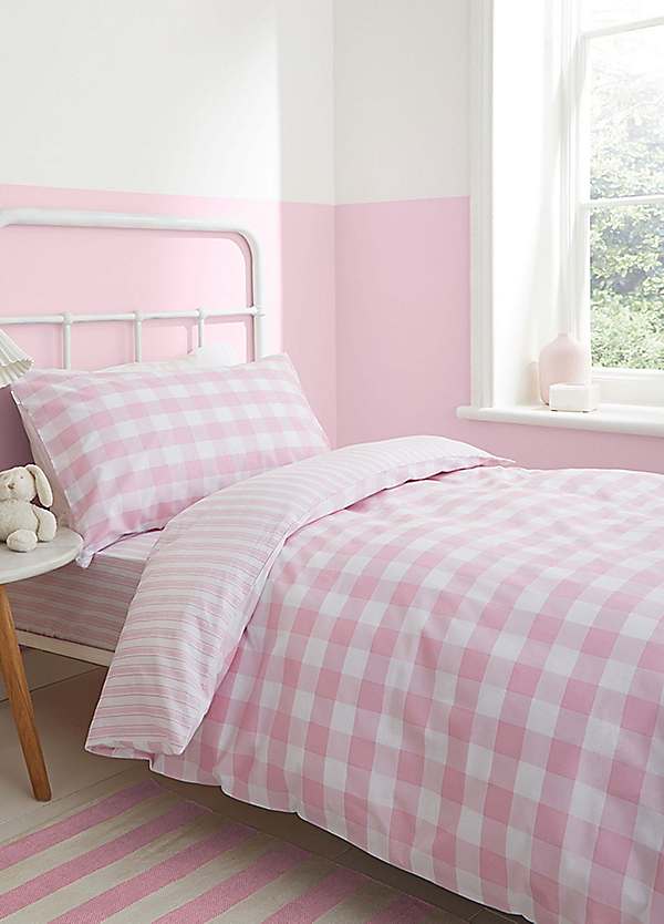 Pure Cotton Checked Bedding Set