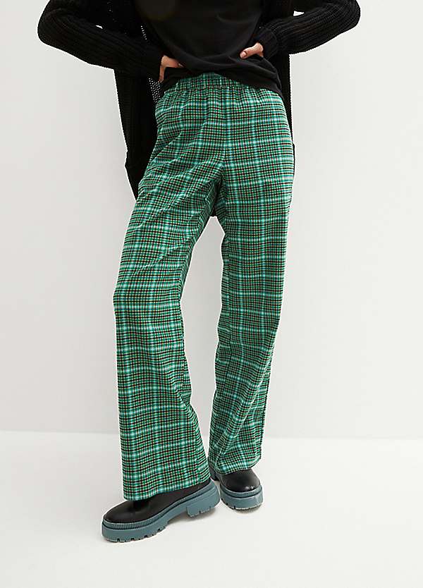 Checked Trousers by bonprix