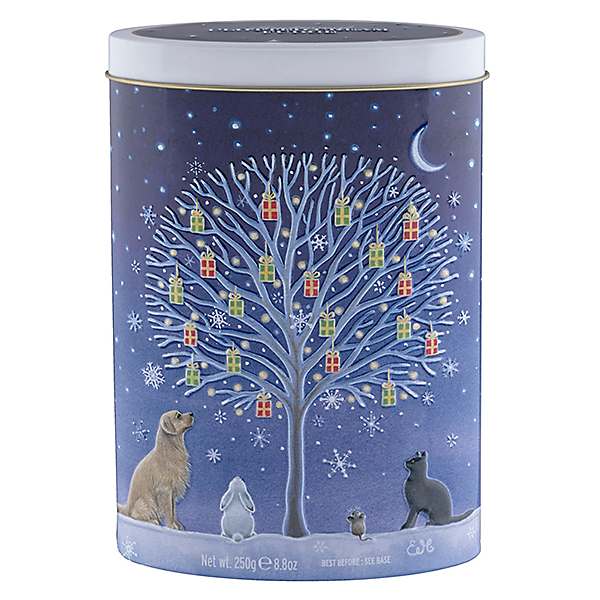 christmas fudge tins