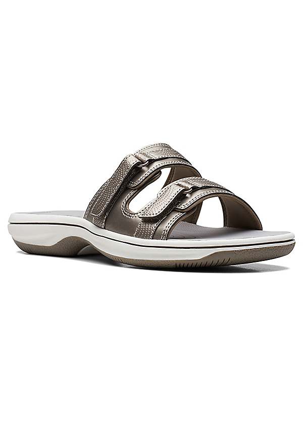 Cloudsteppers Brinkley Piper Pewter Sandals by Clarks