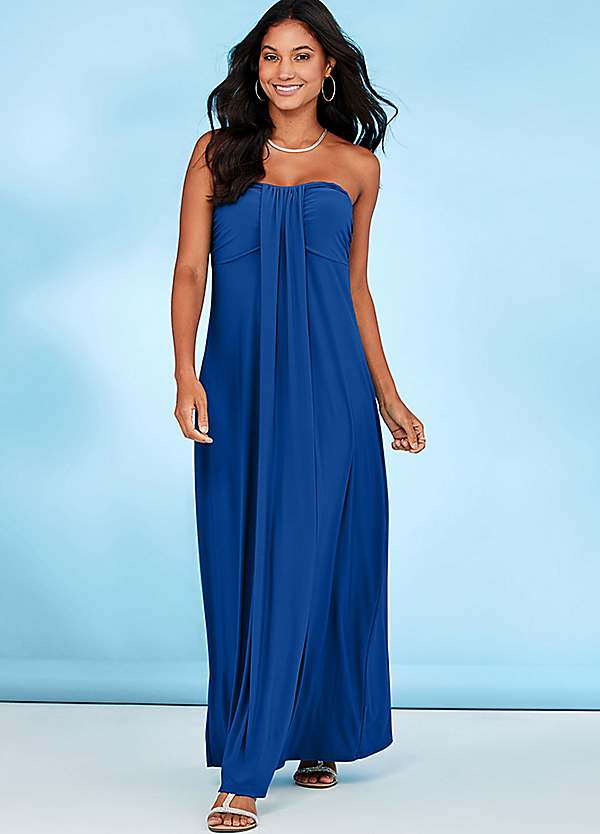 Bandeau maxi dress beach deals