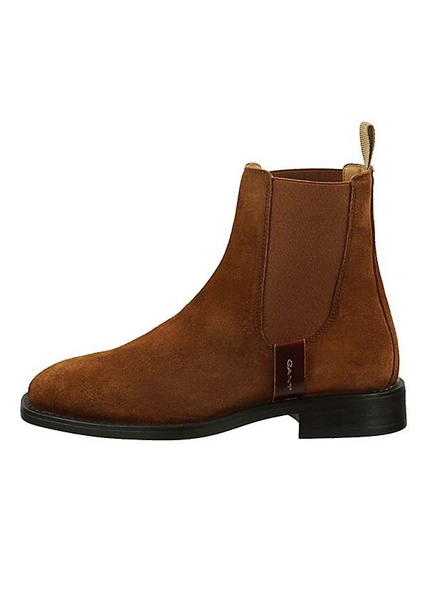 Brown Ugg Faye Chelsea Faye Cafe Leather Ankle Boots Shop Online