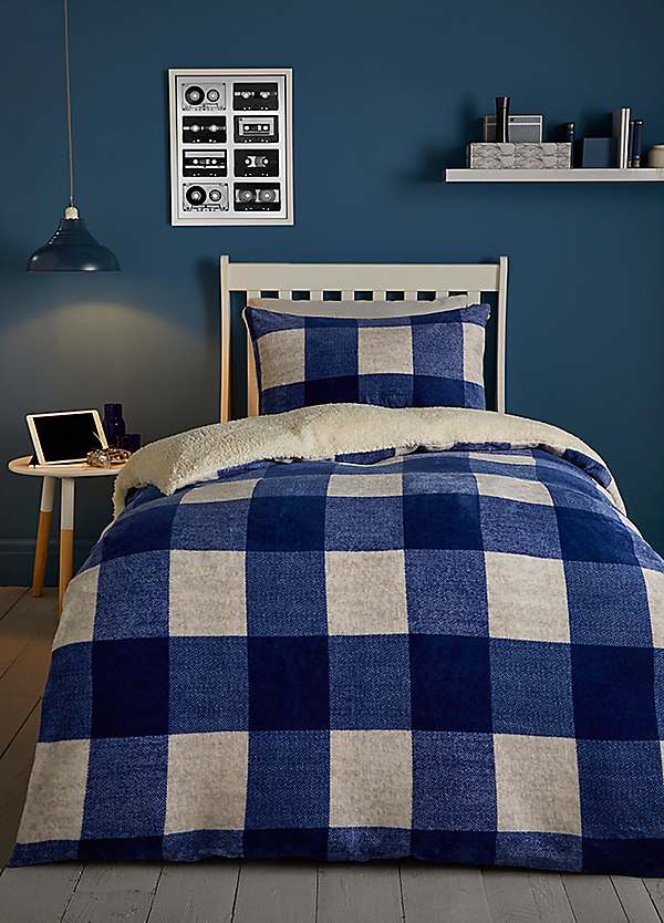 Cosy fleece duvet set sale