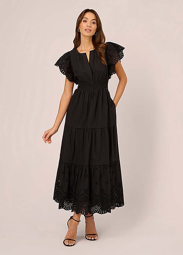 Cotton Eyelet Dress by Adrianna Papell