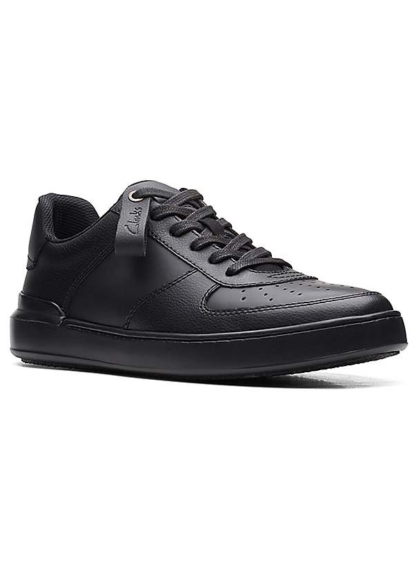 Clarks Court Lite Tie Black Shoes by Clarks