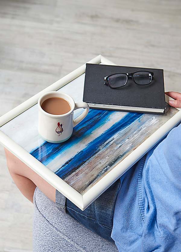 Creative Tops Blue Abstract Lap Tray by Creative Tops | Look Again
