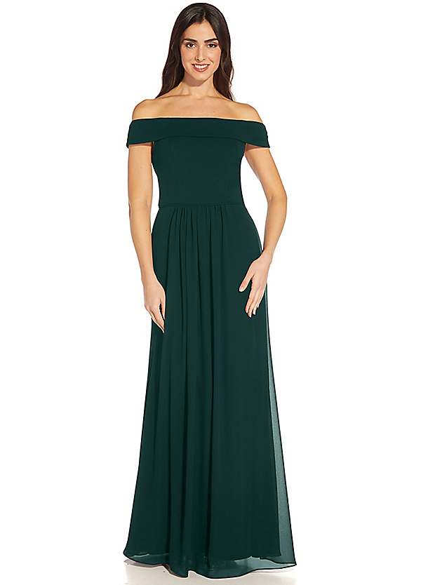 Crepe Chiffon Gown by Adrianna Papell