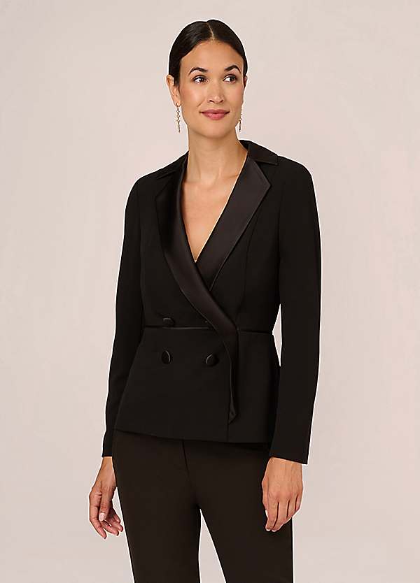 Crepe Tuxedo Top by Adrianna Papell