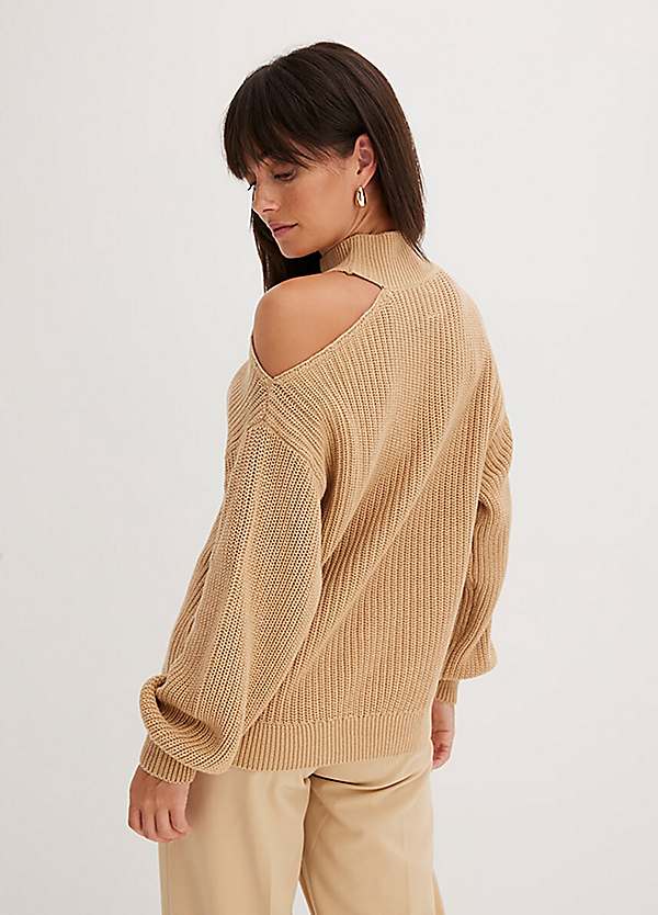 Cut Out Shoulder Jumper by bonprix