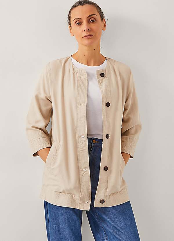 Dana Button Through Jacket by Monsoon | Look Again