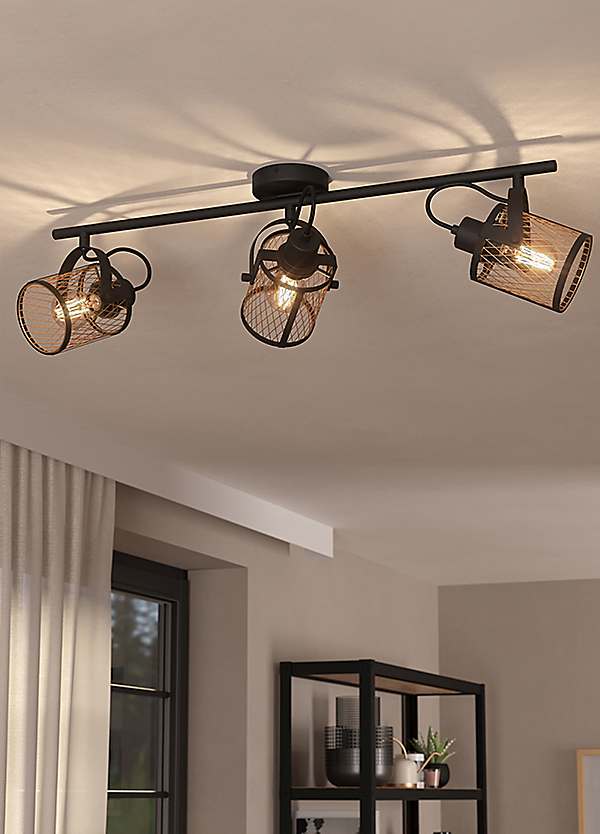 EGLO Hochvolt Schienensystem Easy Track, Erweiterbares Set Mit 4 Deckenstrahlern, Deckenleuchte Schienenleiste Aus Aluminium Und Kunststoff In Weiß, Lampen Mit GU10 Fassung, 192,5 Cm - View #4