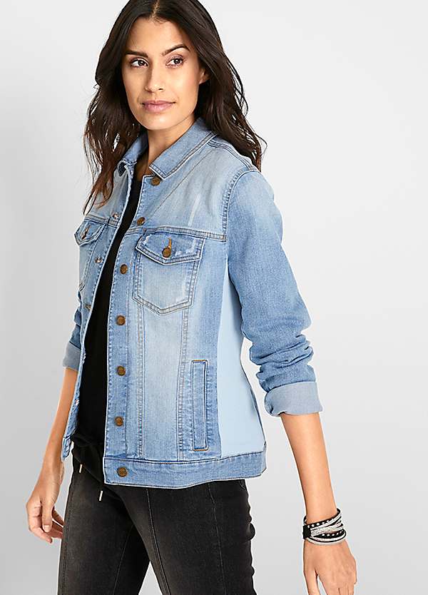 Short Sleeve Denim Jacket by bonprix