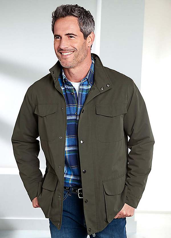 Fleece lined waterproof coat best sale