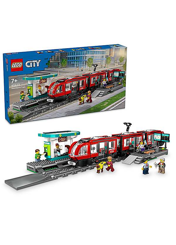 Downtown Tram Station Toy Set by LEGO City Look Again