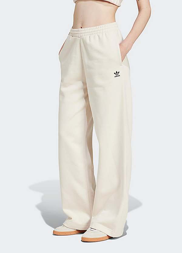 Wide Leg White Adidas Sweatpants Women's ADIDAS PERFORMANCE