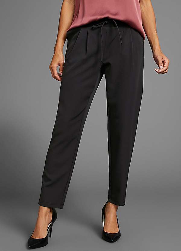 Elasticated Waist Drawstring Trousers by Laura Scott | Look Again