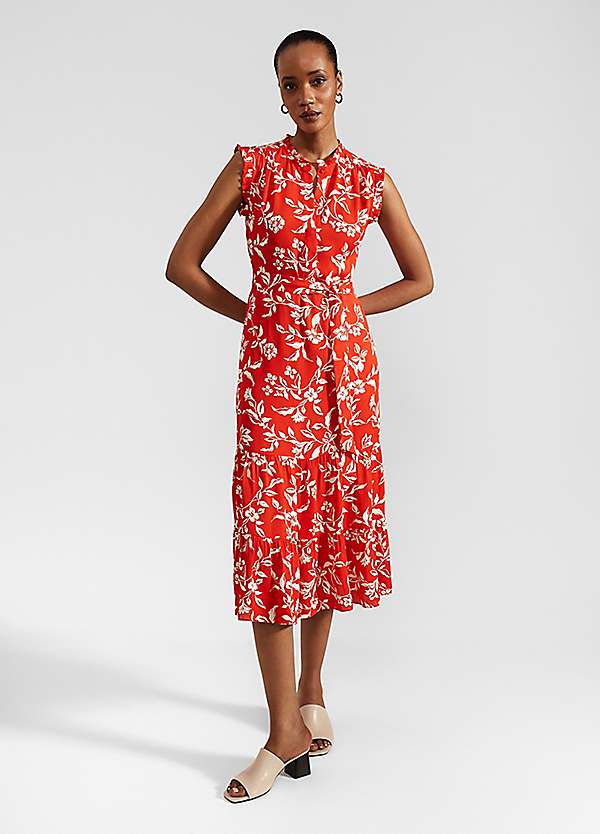 【HOBBS LONDON】ELSA DRESS フローラルプリントフレアワンピ Elsa Dress by HOBBS | Look Again