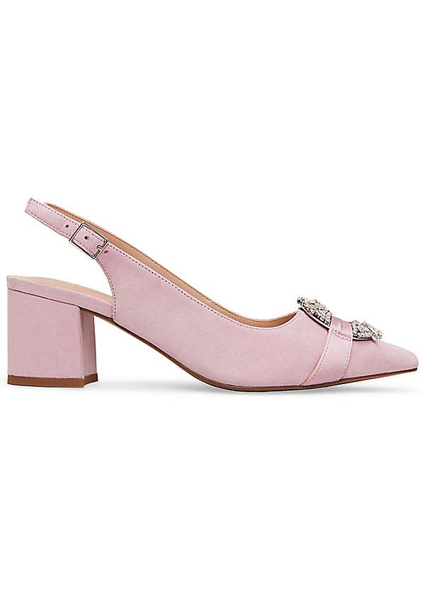 Embellished Block Heel Shoes by Phase Eight Look Again