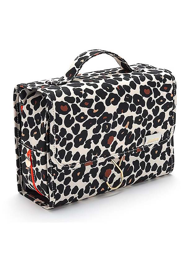 Leopard print shop toiletry bag