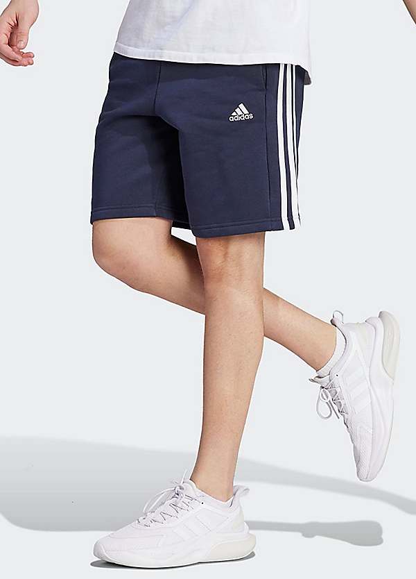 Adidas 3 sale stripe cotton shorts