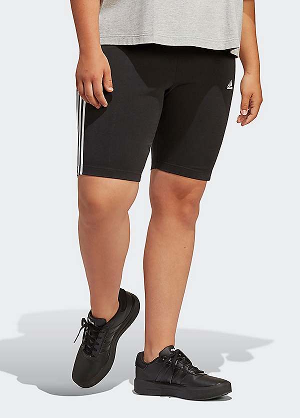 Black Essential Cotton Cycling Shorts