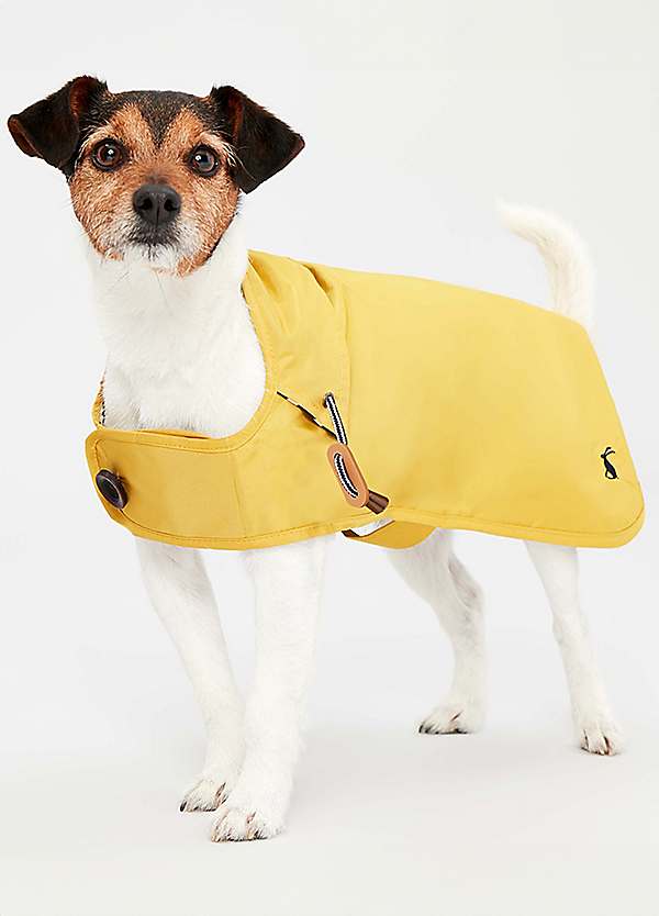 Extra Small Mustard Water Resistant Dog Coat by Joules Look Again