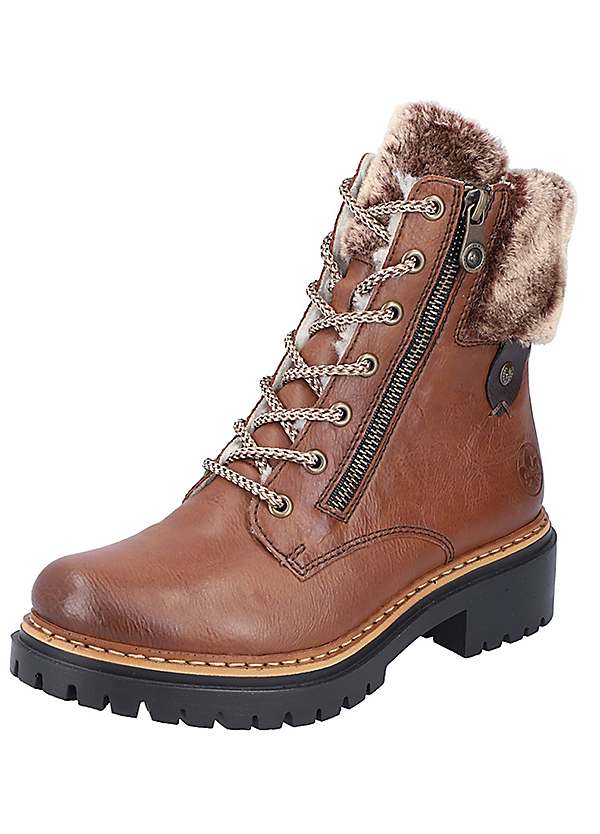 Rieker faux leather winter 2024 boots