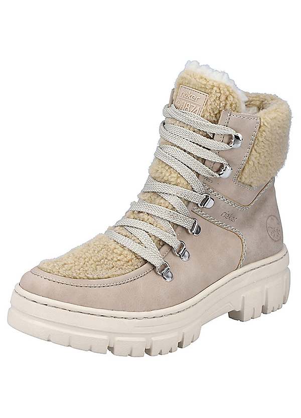 Faux leather winter outlet boots