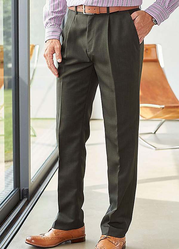 Flat Front Supreme Trousers by Cotton Traders