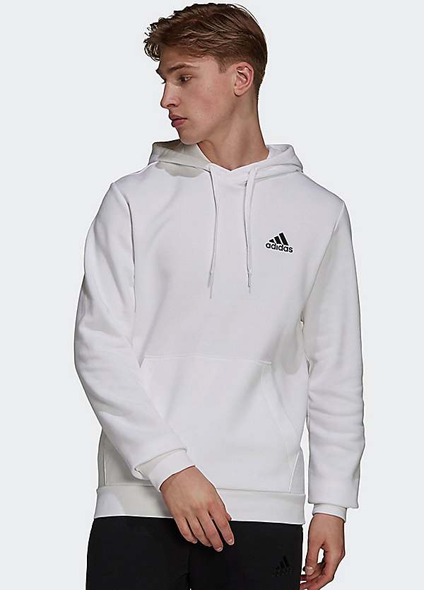 Adidas mens white sweatshirt best sale