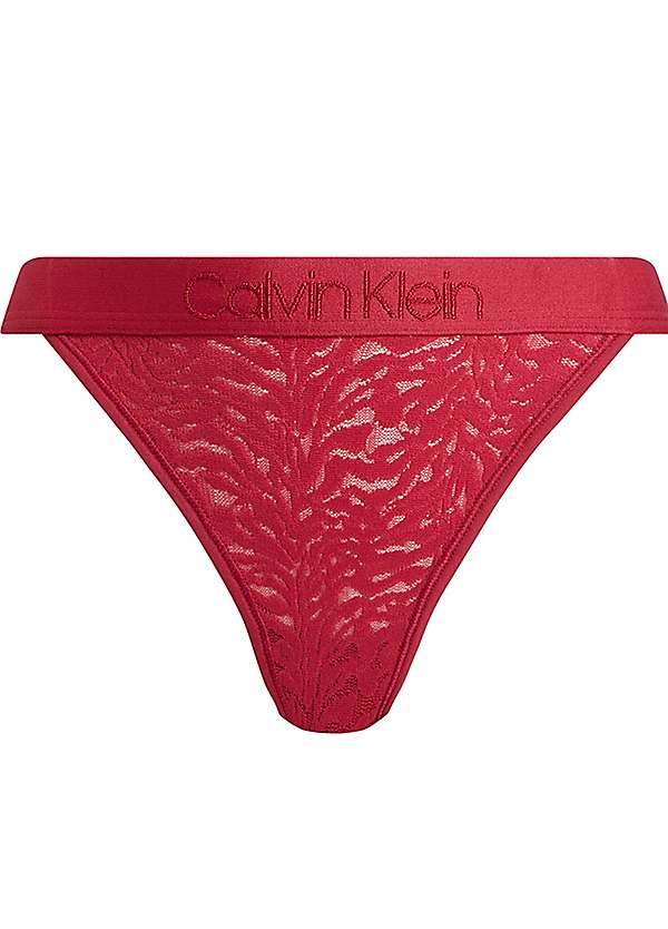 Calvin klein lace thong hotsell