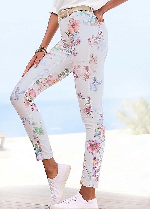 Floral Print Jeggings by LASCANA