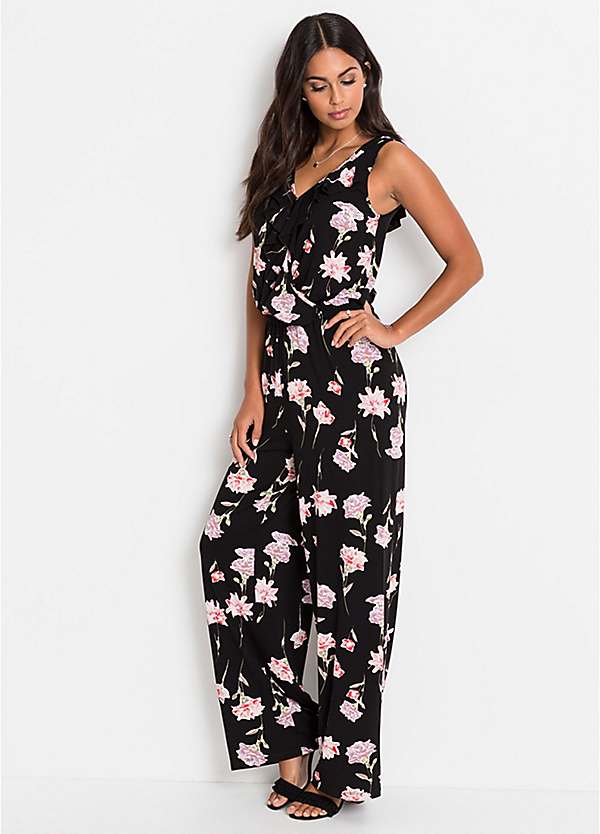 Playsuits Bonprix Ladies Jumpsuits Floral Print Jersey Jumpsuit By