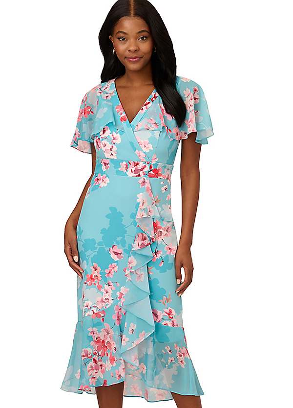 Adrianna papell store midi dress