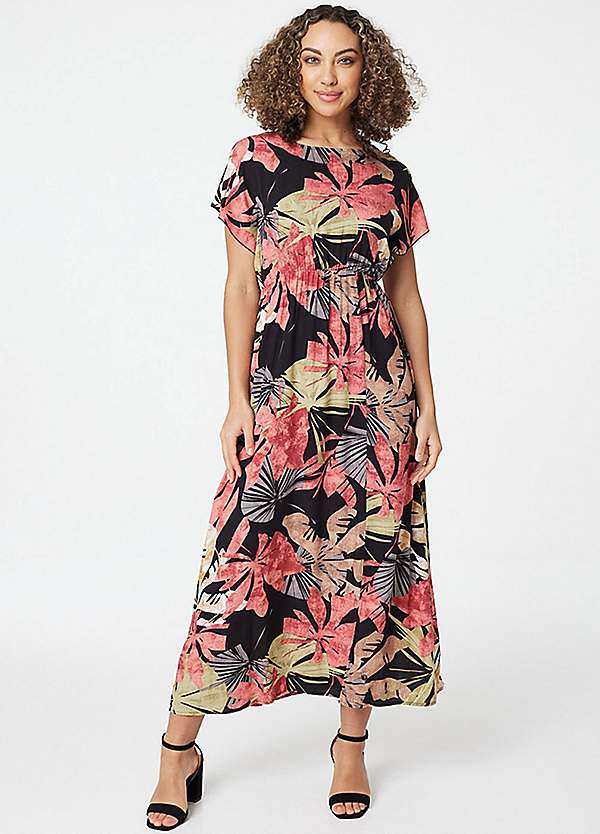 Round neck outlet maxi dress