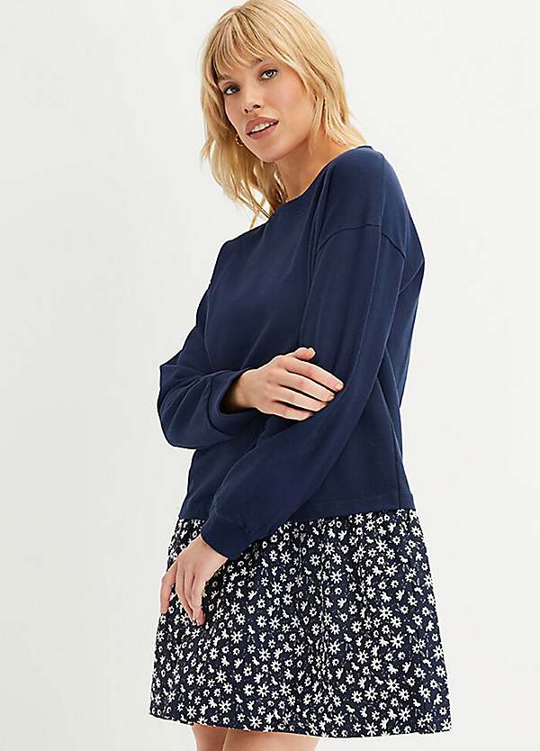 Lace Trim Jumper by bonprix