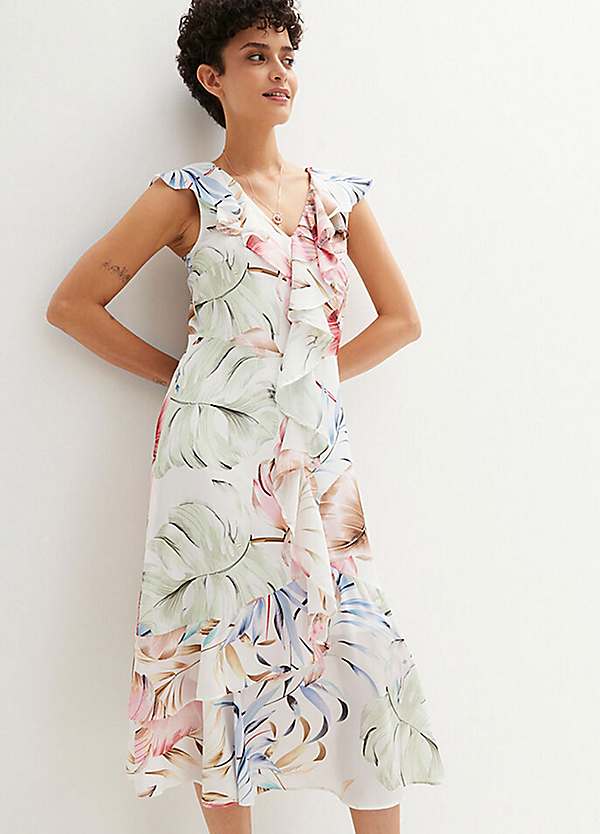 bonprix Flounced Floral Dress