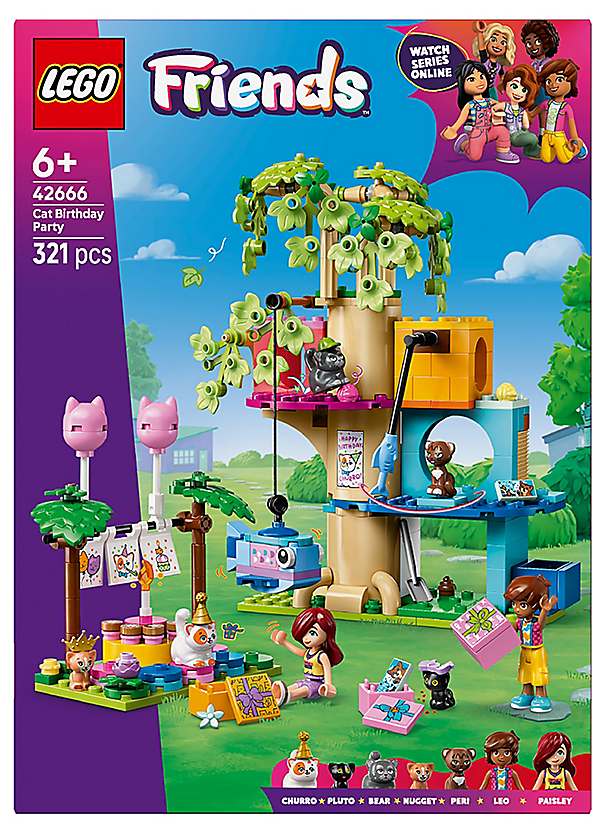 Friends Cat Birthday Party Tree House by LEGO Look Again